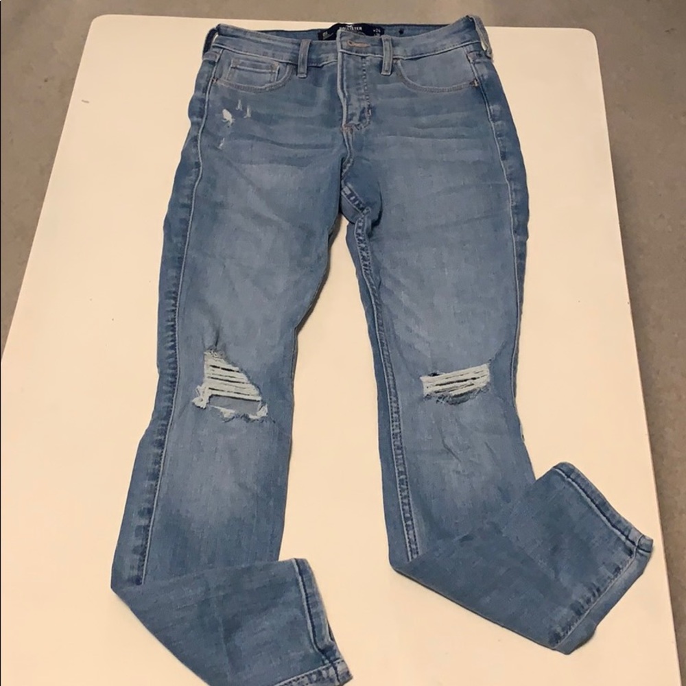 Hollister Light Wash Ripped Jeans